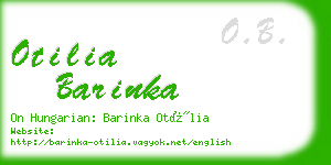 otilia barinka business card